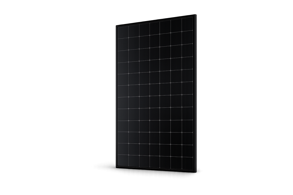 Zwart zonnepaneel voor duurzame energieopwekking