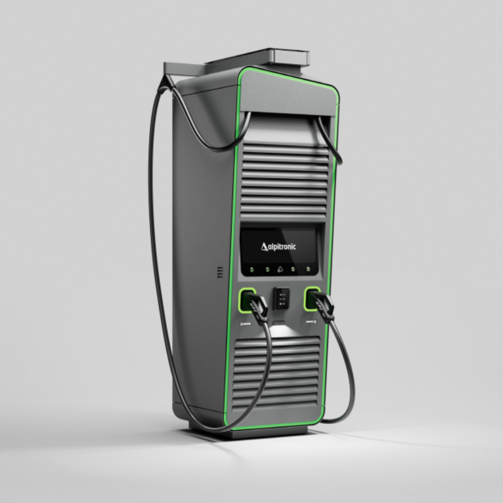 Alpitronic Hypercharger HYC400 ultrasnelle DC-snellaadpaal voor bedrijven, logistiek en publieke laadlocaties