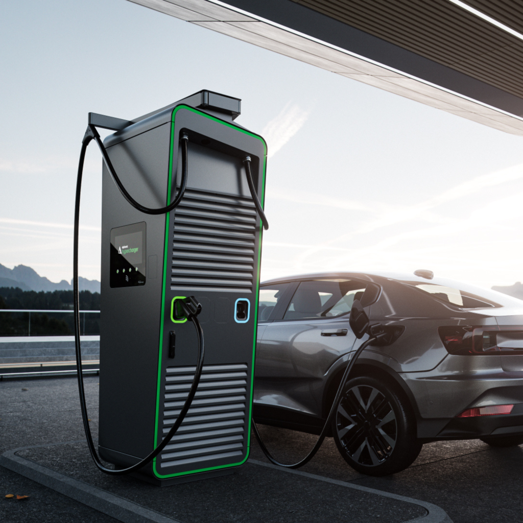 Alpitronic Hypercharger HYC400 ultrasnelle DC-snellaadpaal voor bedrijven, logistiek en publieke laadlocaties