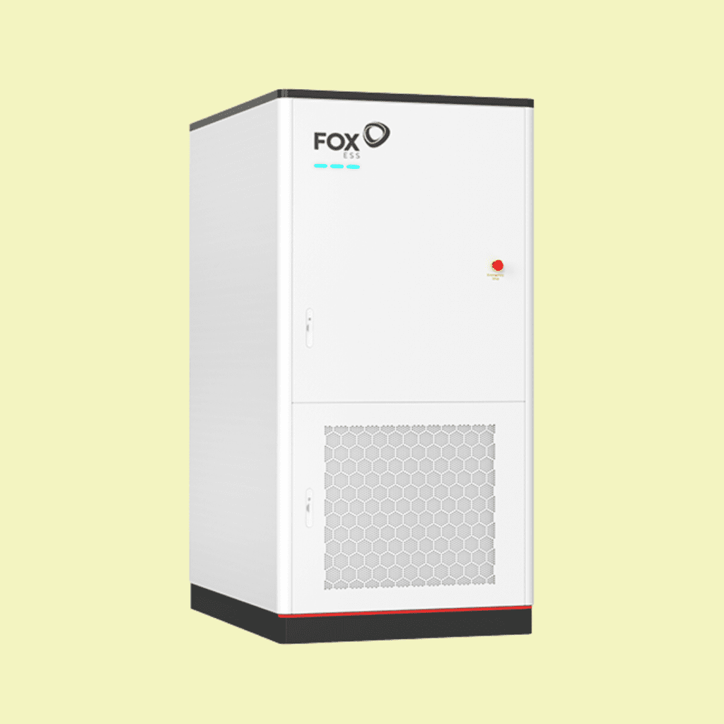 FOX ESS Three Phase ESS industriële batterij voor energieopslag, peak shaving en slim energiemanagement.