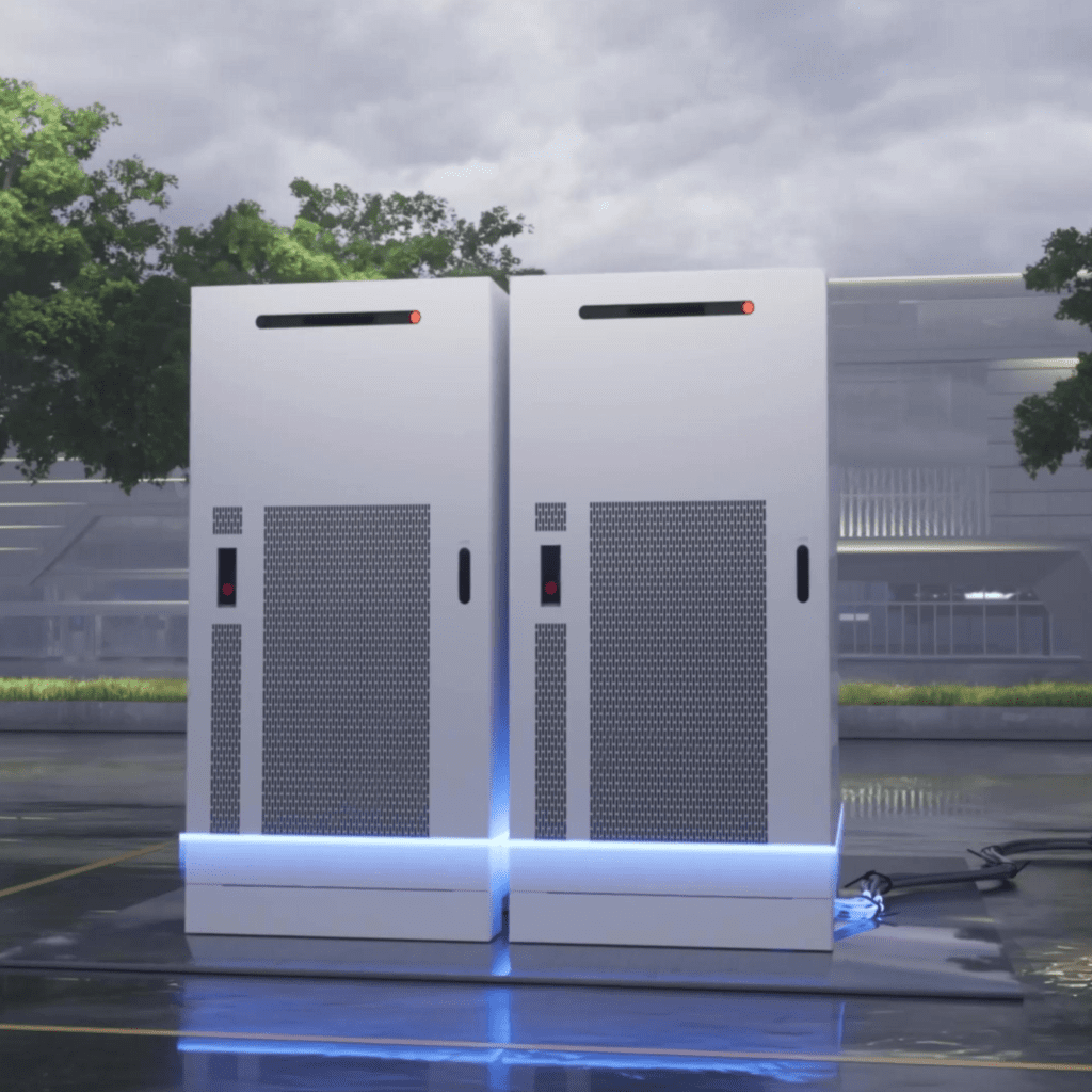 Huawei LUNA2000-215 industriële batterij voor grootschalige energieopslag en peak shaving.