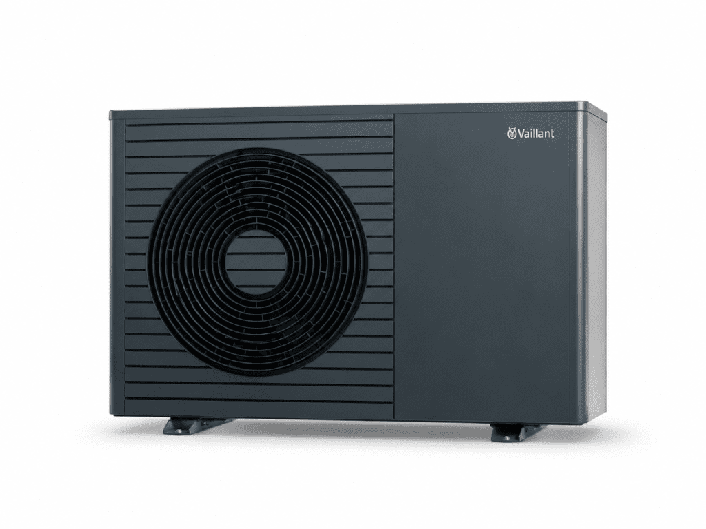 Vaillant aroTHERM pro lucht-water warmtepomp buitenunit in antraciet uitvoering