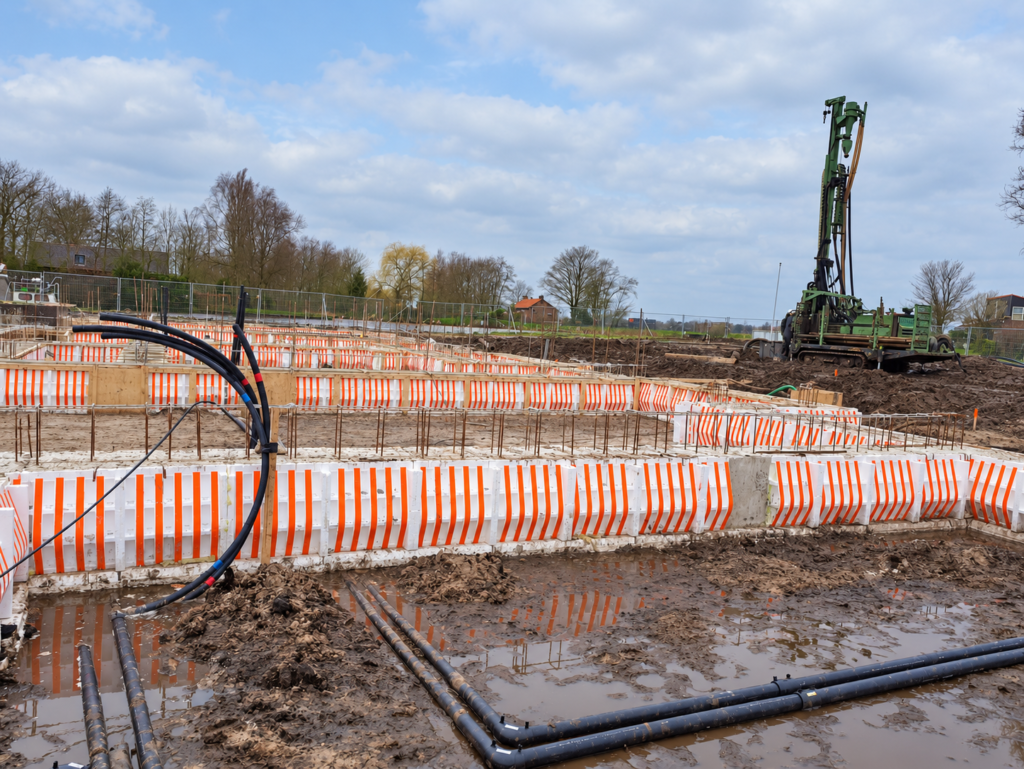 Project Heerenhage: boringen voor het bodemenergiesysteem