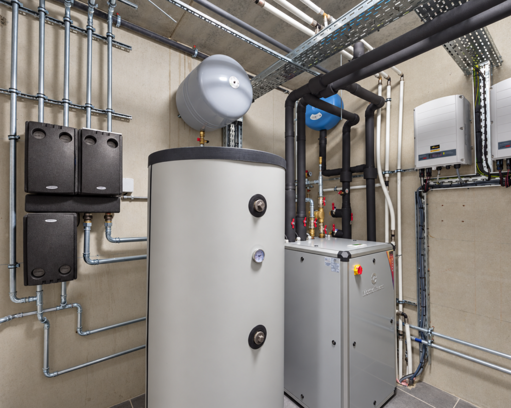 Project KOT2020: warmtepomp naast een opslagvat